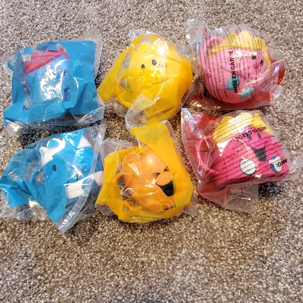 6/$30 6 BNIB little miss and kister men mcdonalds cups